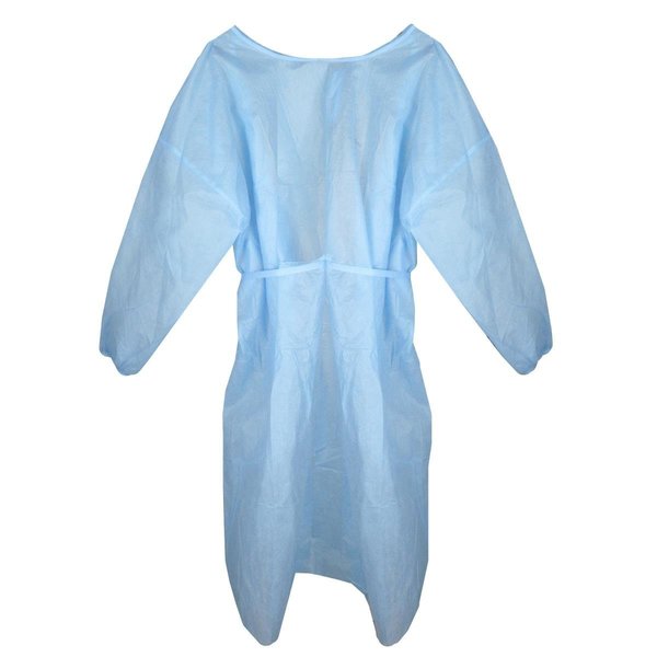 Homecare Products Personal Protection Isolation Disposable Cap Gown & Booties, Blue - Small HO1663988